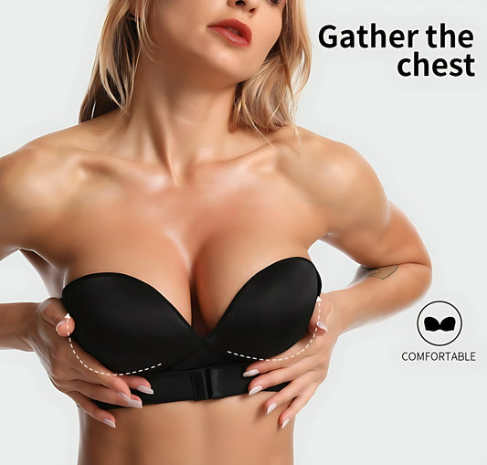 Invisible Push-Up Strapless Bra