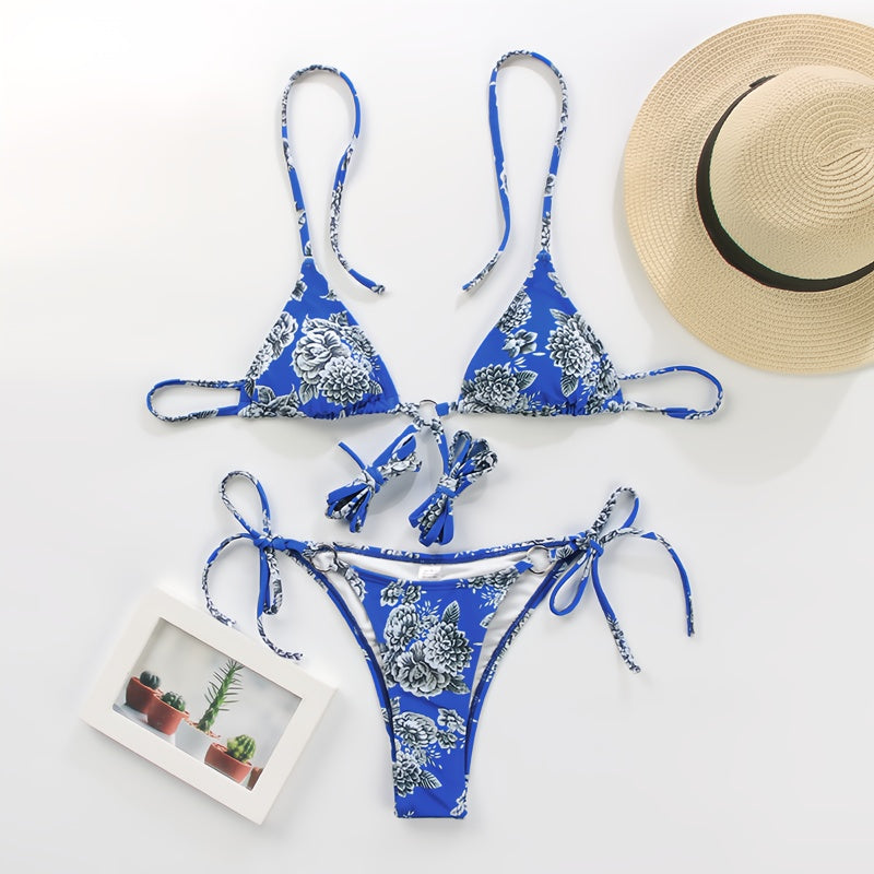 Sexy Triangle Double-Sided Bikini Set