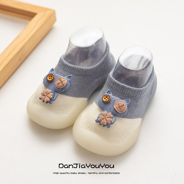 Chaussures unisexes en coton pour bébé