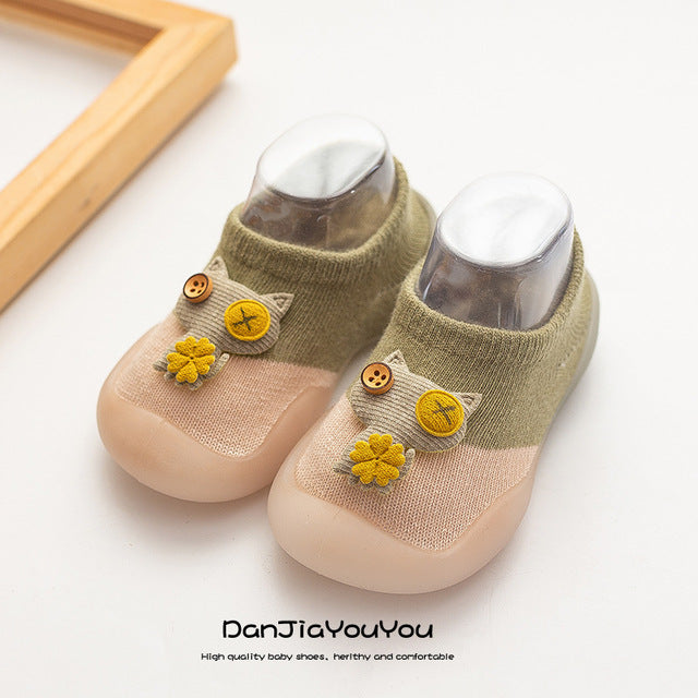 Chaussures unisexes en coton pour bébé