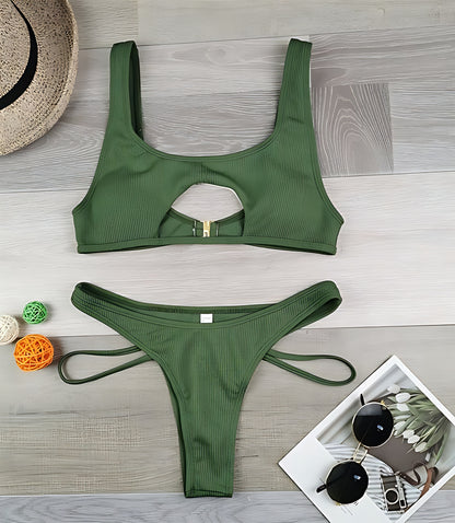 High Cut Hollow Out Swimwear