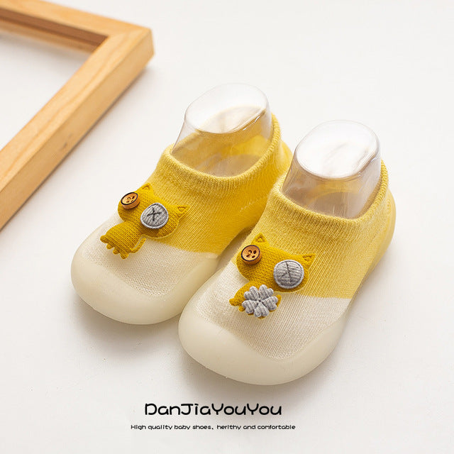 Chaussures unisexes en coton pour bébé