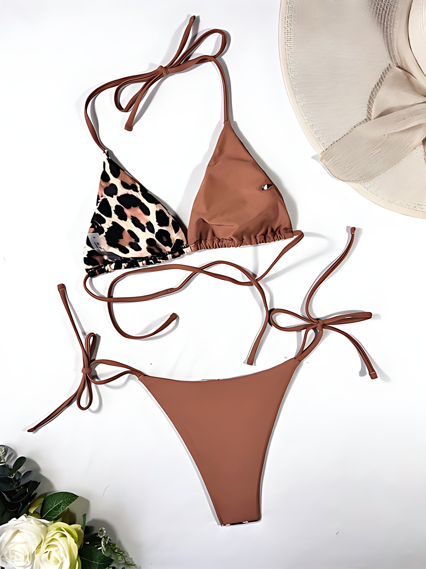 Leopard 2 Piece Bikini Set