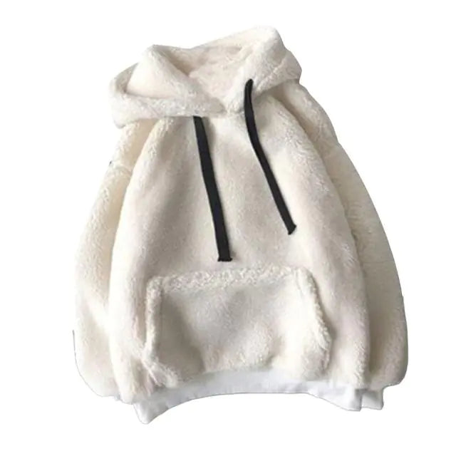 Sudaderas con capucha peludas y esponjosas para mujer