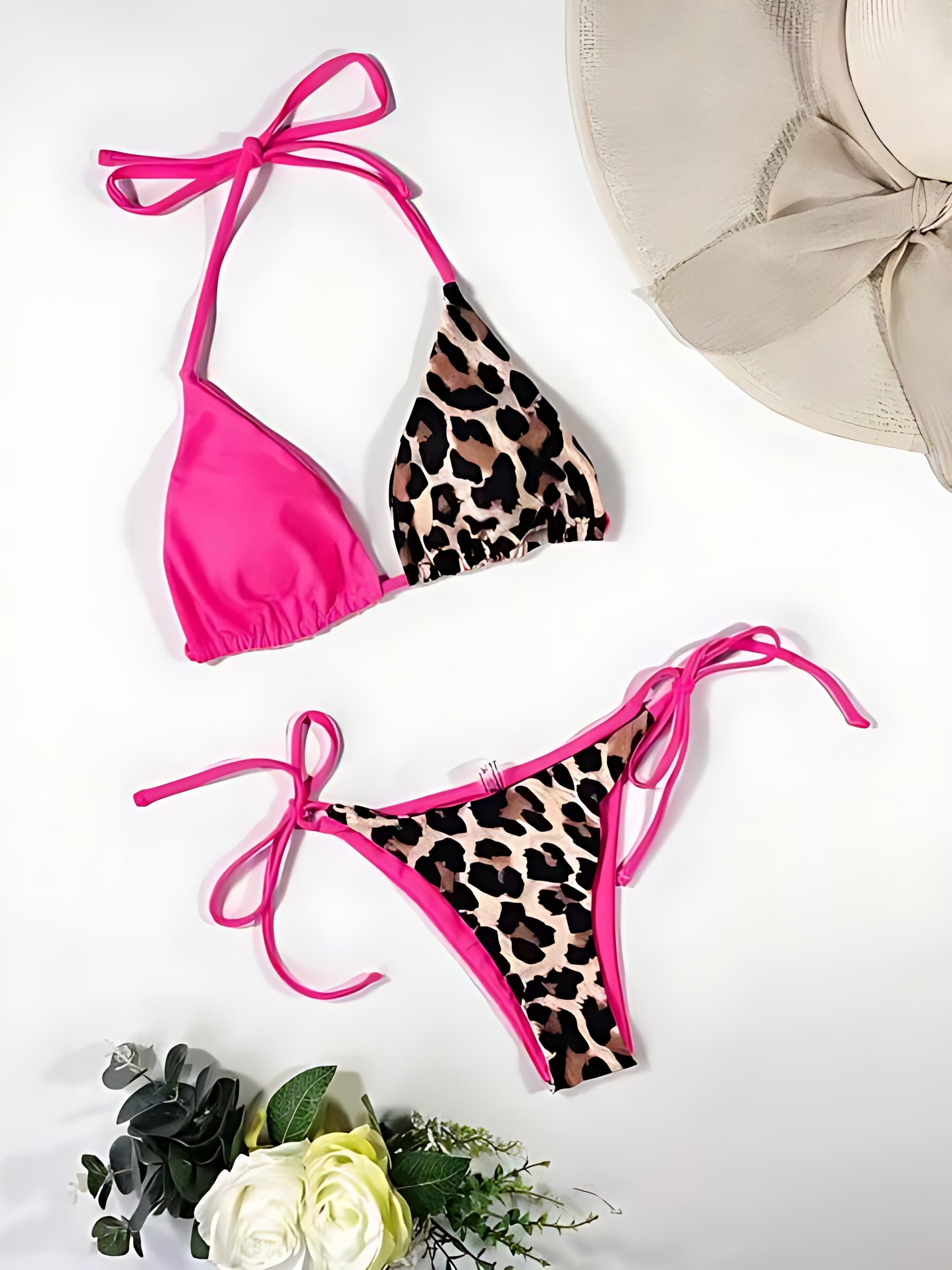 Leopard 2 Piece Bikini Set