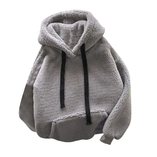 Sudaderas con capucha peludas y esponjosas para mujer