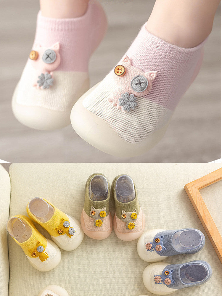 Chaussures unisexes en coton pour bébé