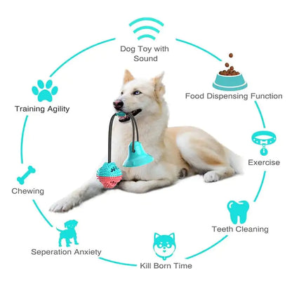 Jouet pour chien à ventouse en silicone