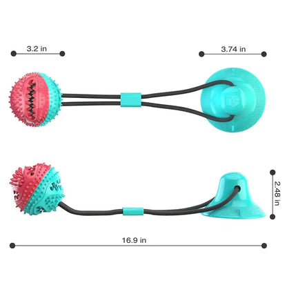 Jouet pour chien à ventouse en silicone