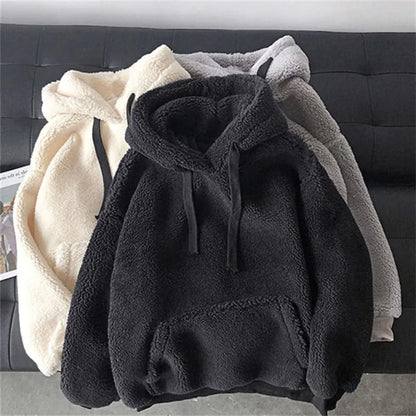 Sudaderas con capucha peludas y esponjosas para mujer